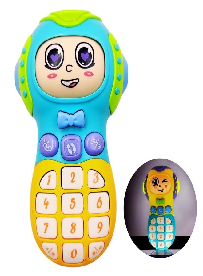 PLUSPOINT Baby Telephone Toy for 1-3 Year Olds with Light & Music - Role-Play Fun & Learning Toy Phone for 6-36 Months Toddlers,Multicolour - Image 1
